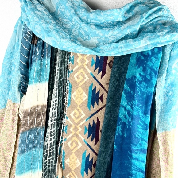🦚🤎BUNDLE OF SCARVES!! Teals & Browns Random Mix - Picture 2 of 16